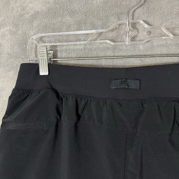 Fabletics Mens Lined Athletic Short Large Solid Black Athletic Gym Run Pull On - Picture 7 of 9